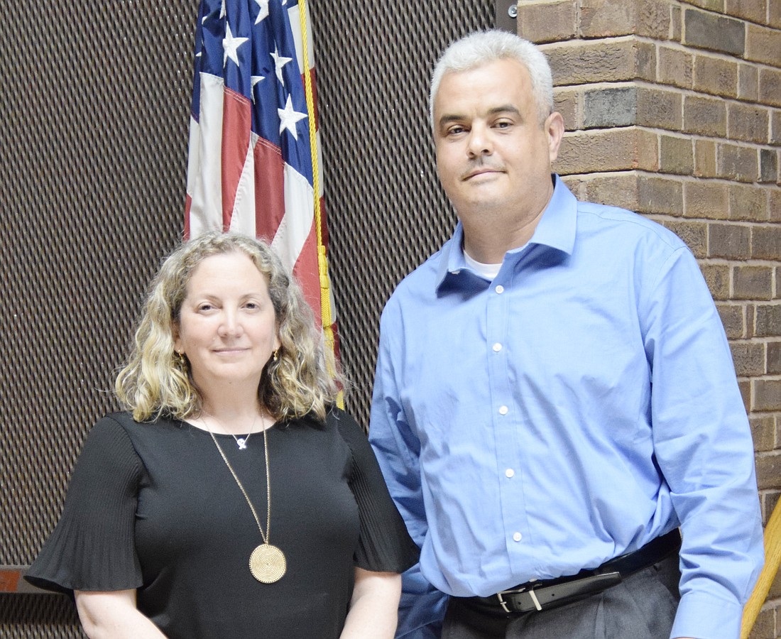 Sharon Burke and Lou Russo are elected as vice president and president of the Port Chester Board of Education, respectively, at the board’s July 6 meeting. They will retain leadership of the board until June 30, 2024.