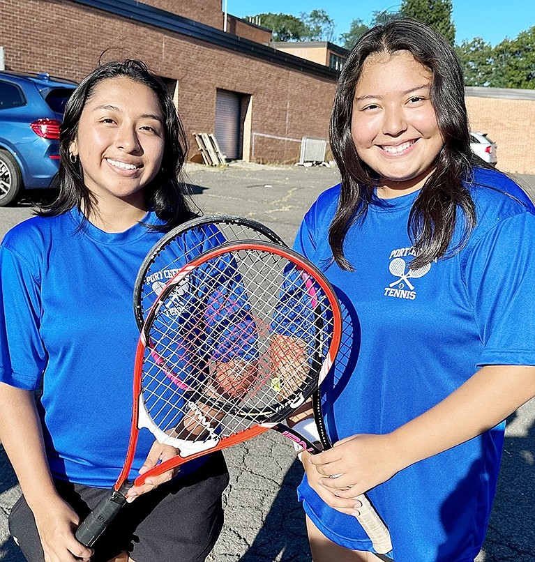 Lady Rams Natalie Barreto and Kimberly Maldonado are undefeated playing first doubles since the start of the season.