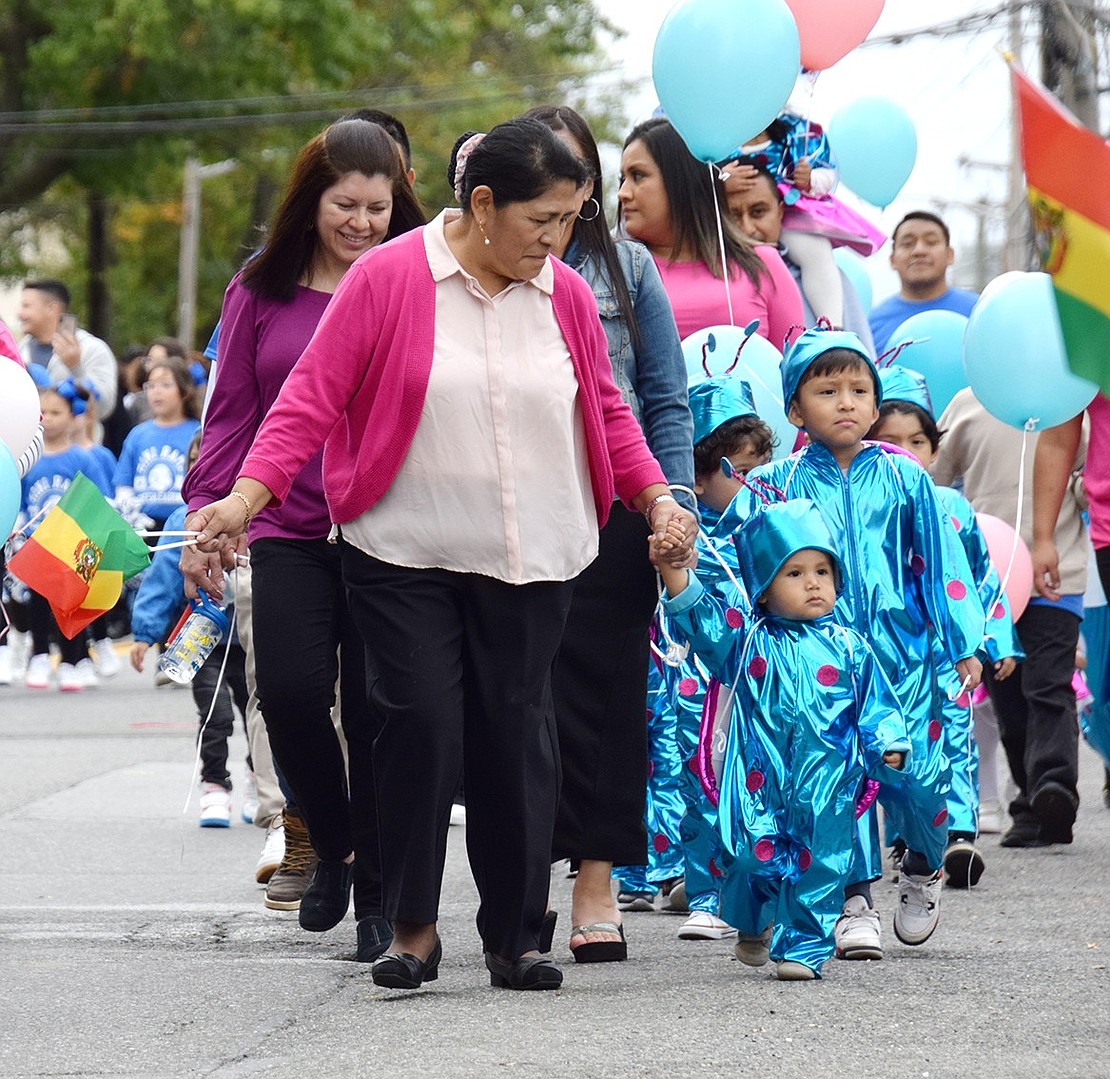 Cute as a button (or a bug), children from Port Chester’s Ladybug Family Preschool and Daycare dressed to the nines to celebrate Columbus Day.