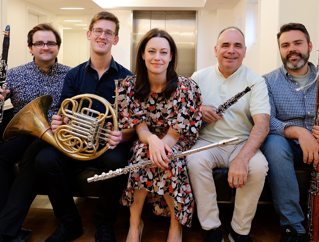 Frisson Winds will be featured at a Westchester Chamber Music Society concert at Congregation Emanu-El in Rye, Sun., Dec. 3. See Nearby In-Person Events for details.