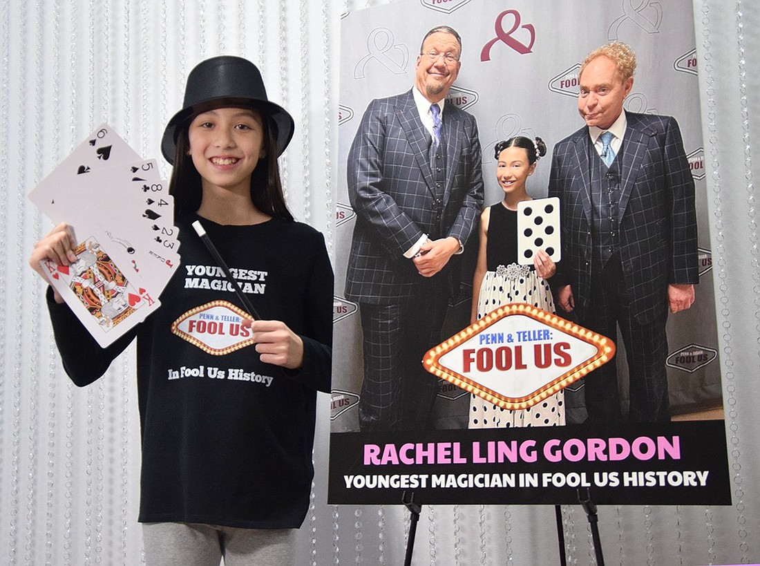 Rachel Gordon, a Blind Brook Middle School sixth-grader, will be making her debut as a magician when she’s featured on “Penn & Teller: Fool Us” on Friday, Feb. 2, where she’ll perform as the youngest contestant to make a spot on the show.