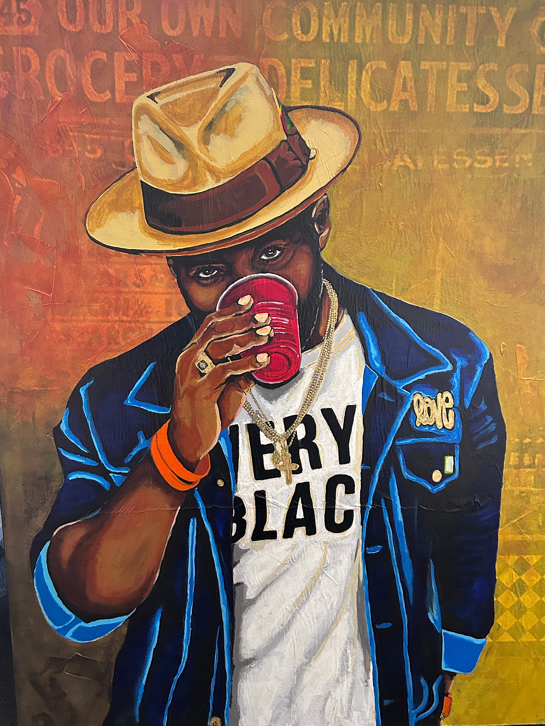 Demarcus McGaughey is one of the artworks in the exhibit “Black Artists in the Spotlight” at the Rye Arts Center thru Feb. 29. See Exhibits below for details.
