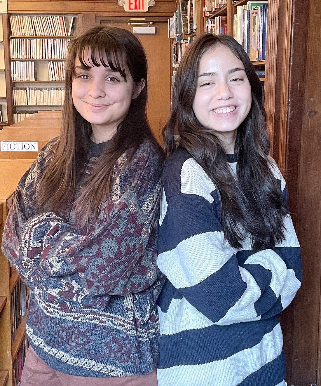 Port Chester High School seniors Ava Osorio (left) and Melody Sapione were selected as semi-finalist recipients of the National Honor Society scholarship.