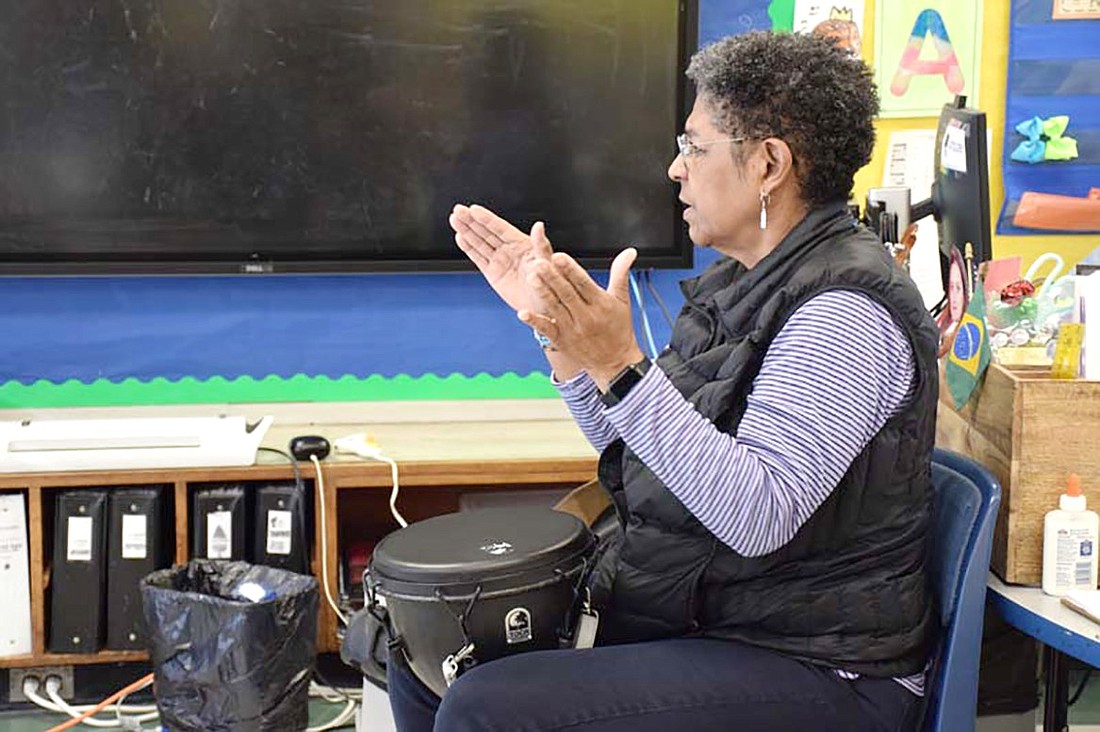 Phyllis Bethel, a music therapist with the Music Conservatory of Westchester, works with students with acute special needs at King Street School. She’s a regular visitor of Port Chester Schools providing supplemental education through music therapy sessions.