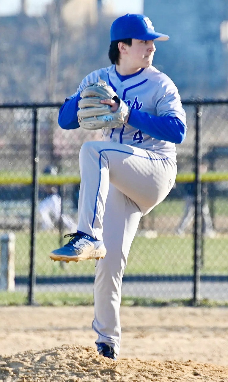 Sophomore Bryan Sachs came in from shortstop to relieve Josh Virella on the mound in the Rams’ 7-0 loss to Arlington on Thursday, Apr. 4, providing a bright spot in an otherwise gloomy game.