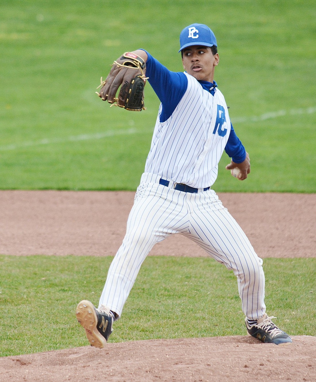 Jordany German struck out 14 batters in the Port Chester Rams’ away game Monday, Apr. 22 and shut out Haldane 4-0.