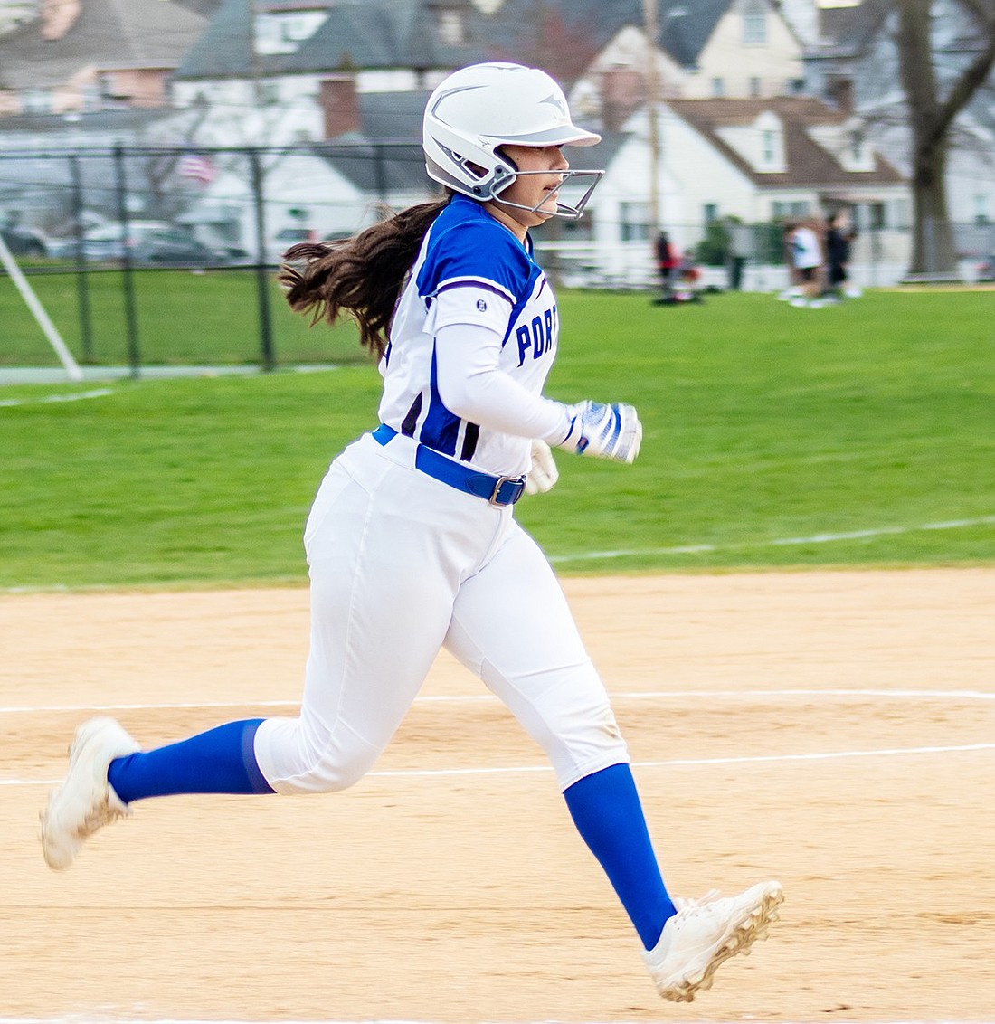 Yvonne Santiago had a double and an RBI in the Lady Rams’ 18-2 loss to Ossining at home on Apr. 30.