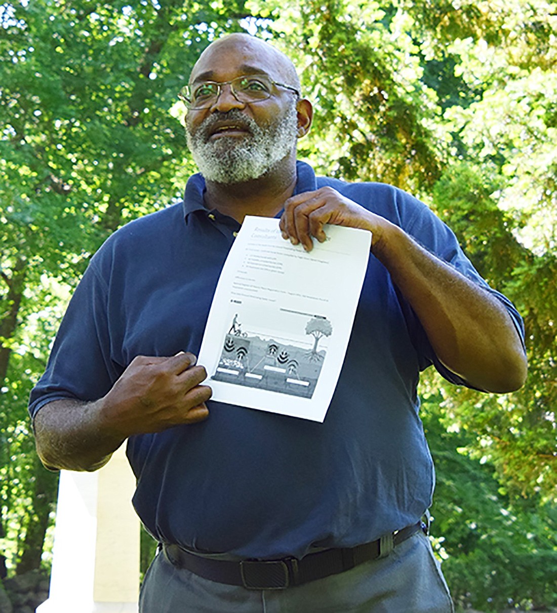 Dave Thomas, one of the leading voices behind preserving and researching Rye Town’s African American Cemetery, speaks on how a recently completed ground penetrating radar study identified potential unmarked graves. During the annual Memorial Day ceremony there on Saturday, May 25, he spoke on the importance of retaining history for the future.