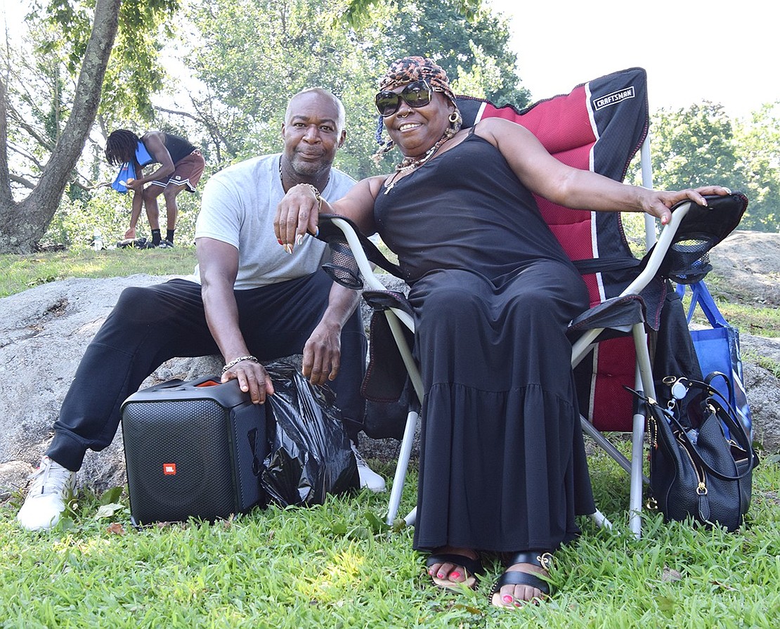 Sitting on a shady hill at Columbus Park, George and Rita Gordon described themselves as proud residents of Purdy Avenue, who are even prouder to be enjoying 37 years of love.