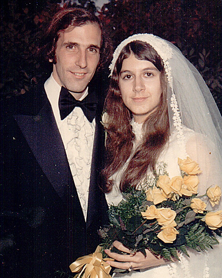 Judy and Thomas Curtin on their wedding day.