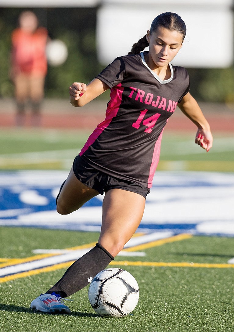 Freshman Gabby Cavallo scored one of the three goals in Blind Brook’s 3-2 victory over Westlake on Thursday, Oct. 10.