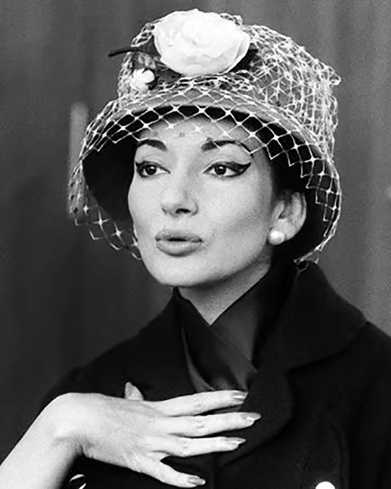 Maria Callas, the operatic diva who is the subject of the film “Maria” starring Angelina Jolie which is now available on Netflix.