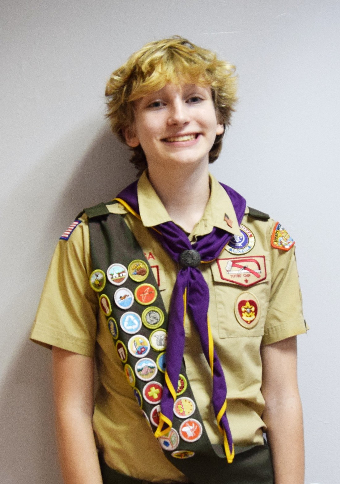 BSA Troop 420 Eagle Scout Audrey Sweeney poses for a photo at the Carver Center on Tuesday, Dec. 17, a week after earning her rank. She’s the second in her troop to achieve the rank and the first female Eagle Scout from Rye Brook.