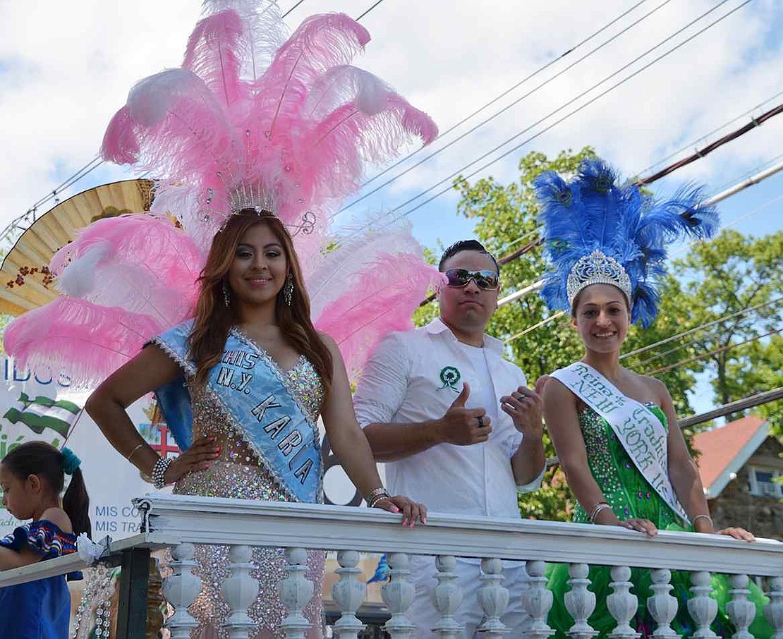 Hundreds of spectators lined Westchester Avenue on Sunday, Aug. 24 to see the third annual Bolivian Parade. The entertainment continued, turning into a festival at St. Peter's Episcopal Church on Smith Street afterwards.  