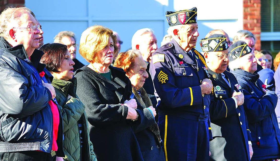 King Street School held a ceremony on Monday, Nov. 10, the day before Veterans Day. 