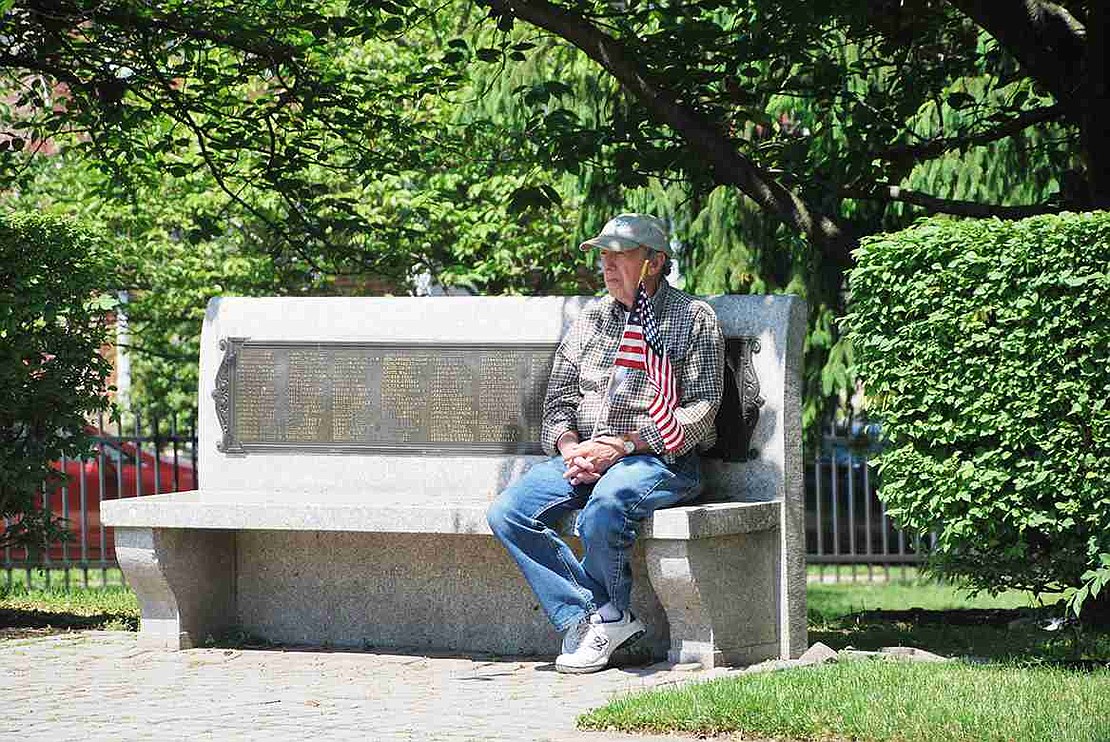 A ceremony at Veterans' Memorial Park on Monday, May 25. 