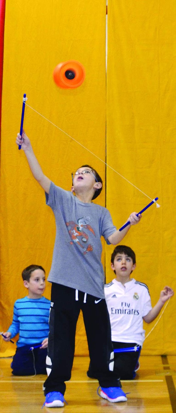 Ridge Street School 4th graders put on circus acts on Friday, Dec. 12. 