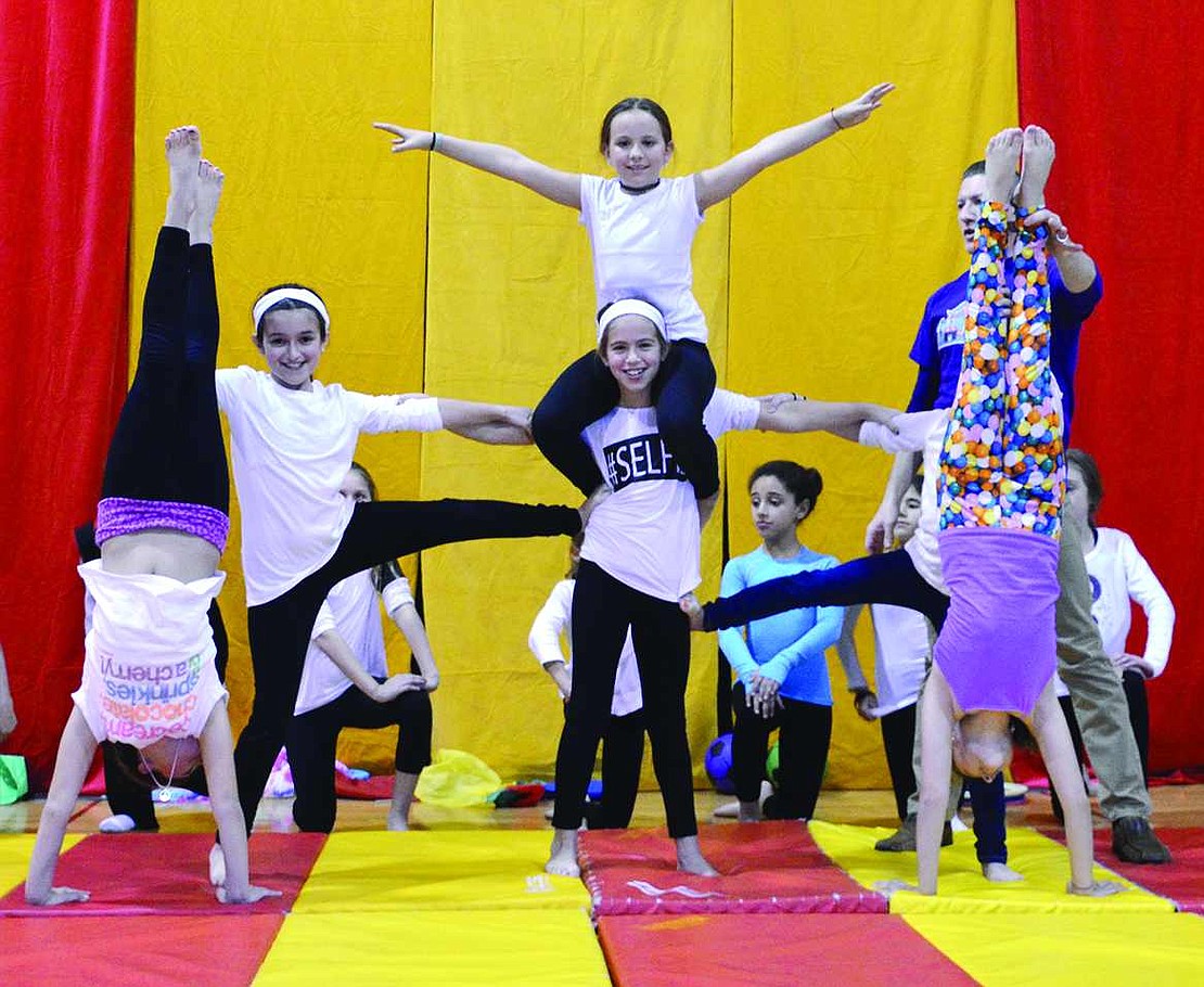 Ridge Street School 4th graders put on circus acts on Friday, Dec. 12. 