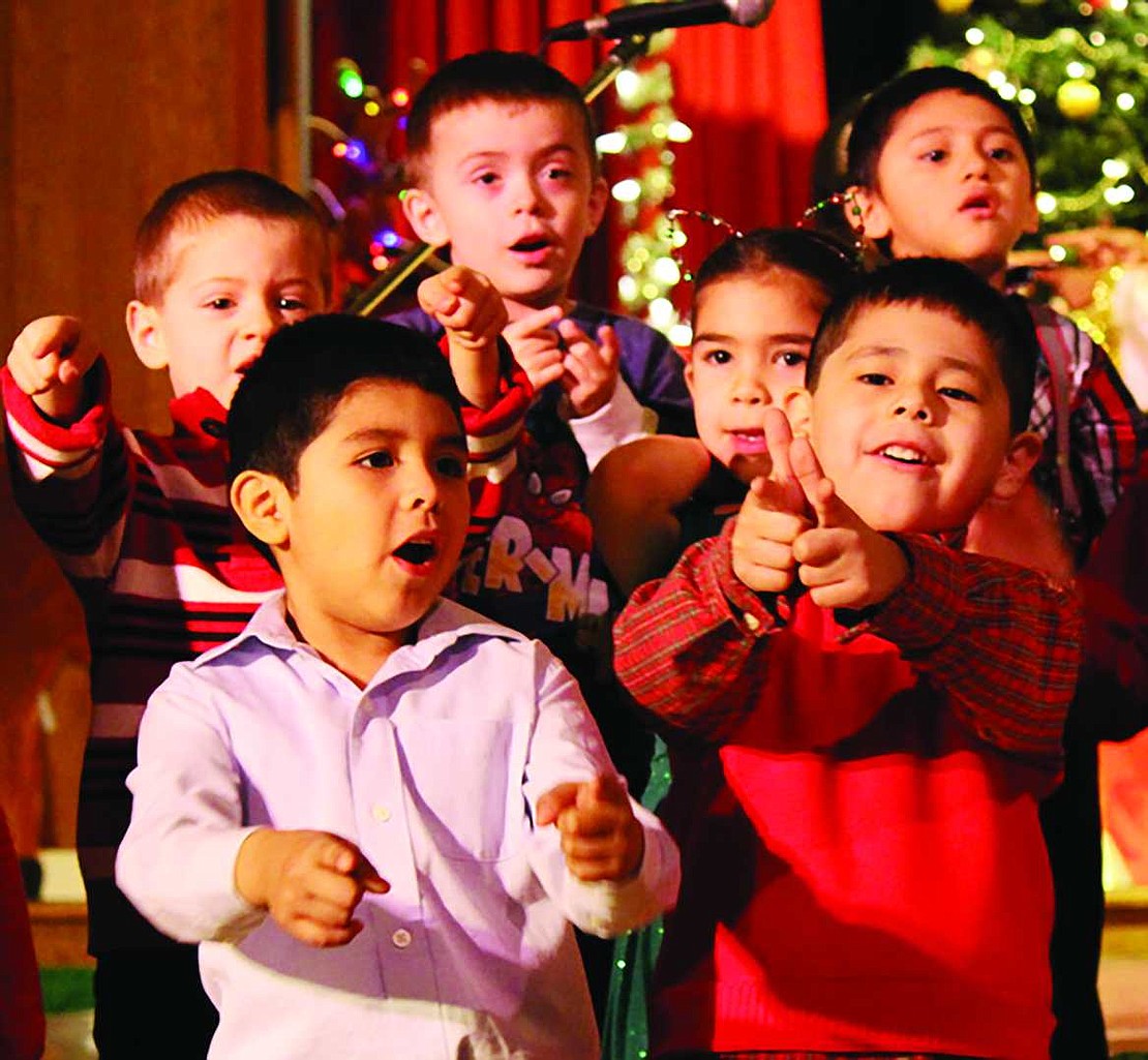 Students at CCHRS perform in the annual Christmas musical. 