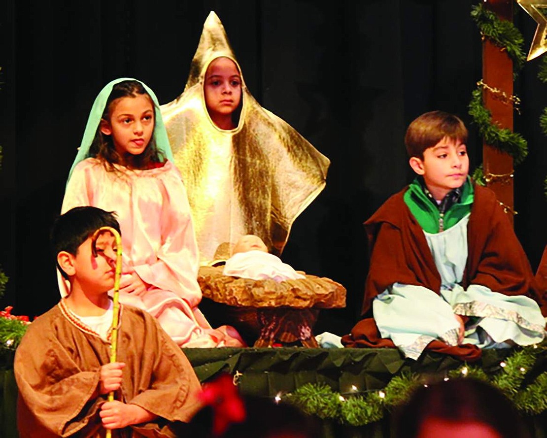 Students at CCHRS perform in the annual Christmas musical. 