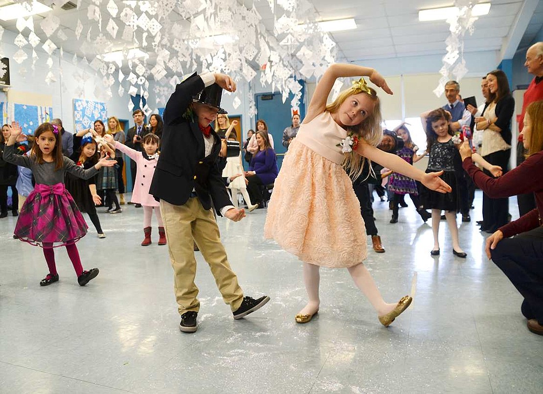 The 27th annual Snowball on Wednesday, Jan. 21 for the Ridge Street School first graders in Linda Greco's and Michelle Forzaglia's classes 