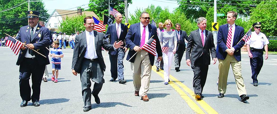 A Memorial Day parade followed a ceremony on Monday, May 25. 