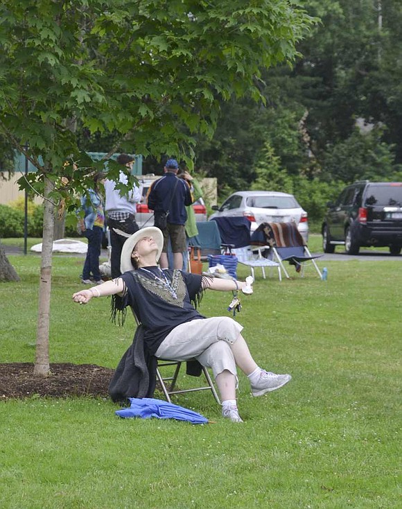 Rain may have ruined the fun and brought the 33rd Rye Brook Birthday Party to an early end on Saturday afternoon, June 20, but residents still got to eat cake, play games and listen to music first.  