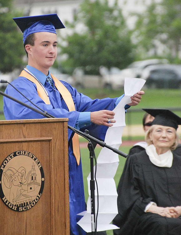 Port Chester High School's Class of 2015 graduation on Thursday, June 25