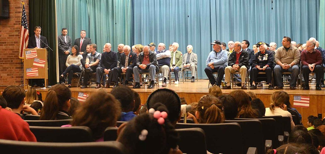  The King Street School Veterans Day ceremony took place on Tuesday morning, Nov. 10. 