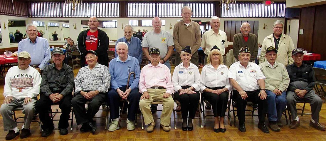  Veterans from World War II, the Korean War, the Vietnam War and peacetime military service were honored at a special flag raising ceremony and luncheon at the Father John M. Grady Council 503 of the Knights of Columbus clubhouse in Port Chester on Nov. 7. 