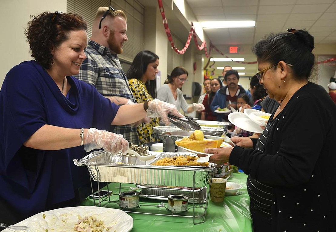 The community gathered at the school on Friday evening, Nov. 13 for a Hispanic heritage celebration, organized by Thomas A. Edison School's Parent Teacher Organization. 