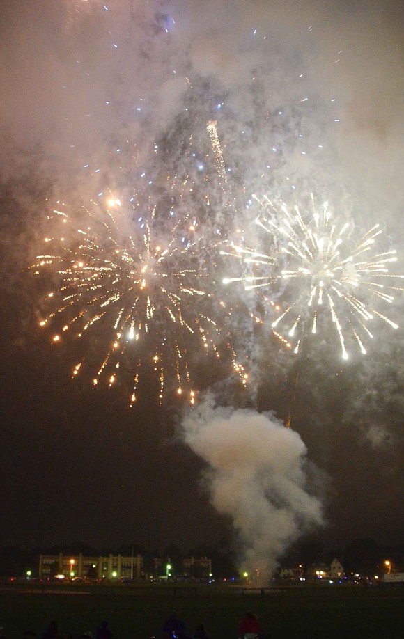 <p><span style="background-color: #ffffff;" size="2" color="#222222">&nbsp;The sky above Port Chester High School&rsquo;s Ryan Stadium </span>was bright with fireworks on July 9.  Picture story by Richard Abel.</p>