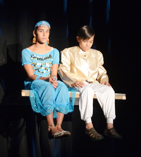 <p class="Picture">Princess Jasmine, played by Rye Brook resident Alyssa Bucci, and Aladdin, played by Kyle Arzaga, take a magic carpet ride and sing the duet &ldquo;A Whole New World.&rdquo; </p> <p class="Right">Casey Watts|Westmore News</p>