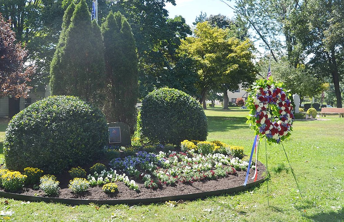 <p class="Picture">The Sept. 11, 2001 Twin Tower Memorial can be found near the gazebo in Lyon Park.</p> <p class="Right">Casey Watts|Westmore News</p>