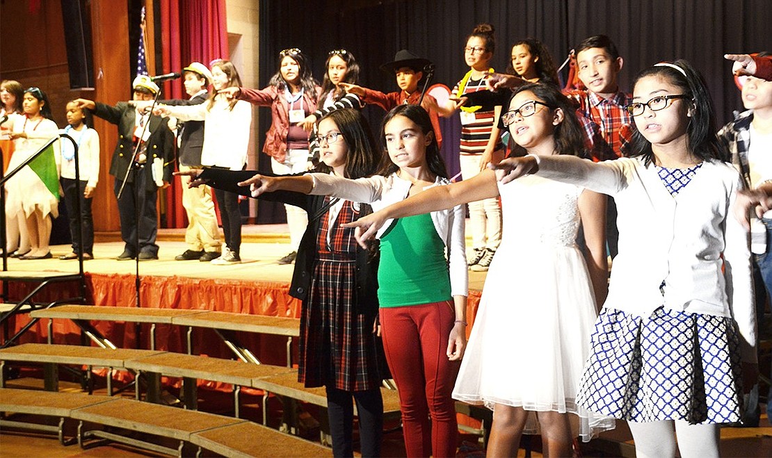 <p class="Picture">Over 100 students from 3<sup>rd</sup> through 8<sup>th</sup> grade are performing in the &ldquo;Good News Christmas Cruise&rdquo; play. The performance includes many classic carols such as &ldquo;The First Noel&rdquo; and a nativity scene enacted by the third graders.</p>