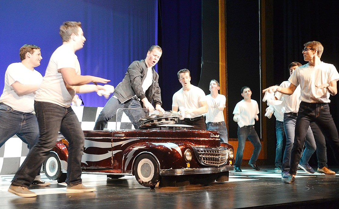 <span style="font-family: 'Times New Roman', serif;">It could be Greased Lightning! Join Kenickie, played by Jonah Glick, as he sings about his new hot rod.&nbsp;</span>