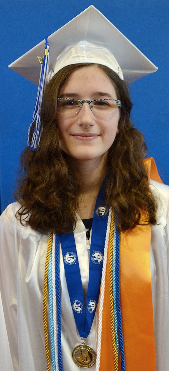 Port Chester High School salutatorian Anita Karas