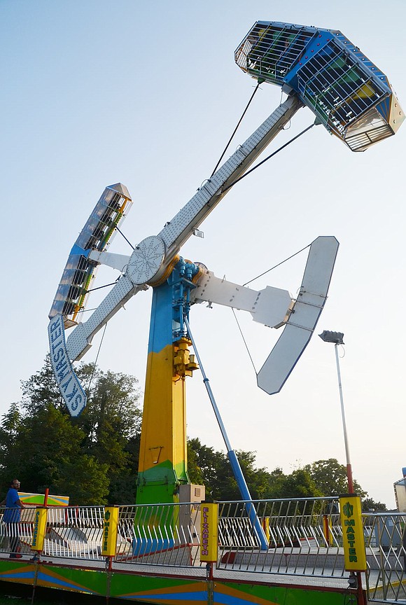 Are you brave enough for a ride on the Skymaster? Screams from the eight daring souls on this go around can be heard from across the Corpus Christi Field. 