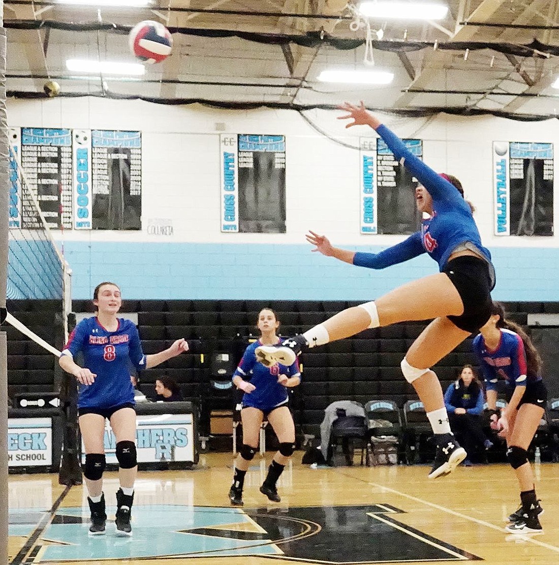 B.B. volleyball closes out regular season with a bang