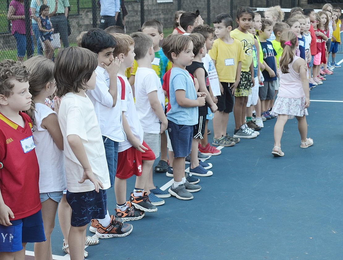 A game of Simon Says did not last long amongst the kindergartners since the losers, and winner, were treated to ice cream afterward.