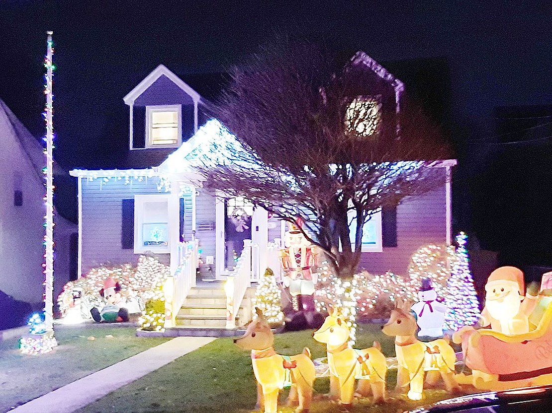 The following 10 winners were selected from over 35 recommendations in this year’s Village of Port Chester Holiday House Decorating Contest. Pictured: 26 Marathon Pl.
