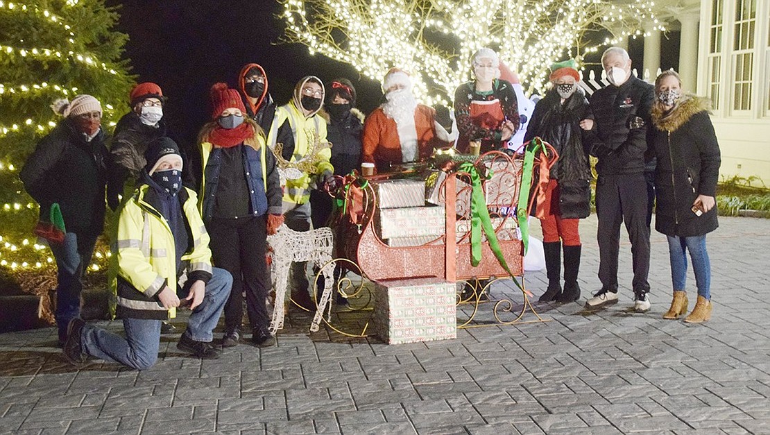 At the end of the night, Rye Town staff, volunteers and elected officials responsible for the holiday celebration gather for a final picture to commemorate a successful event.