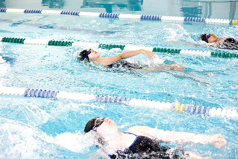 Lady Rams get on swimmingly, beating the clock but lose a close virtual meet to Roy C. Ketcham 