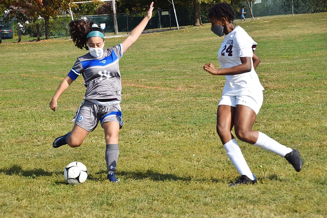 Jenny (J-Lo) gets her kicks from Lady Rams soccer 