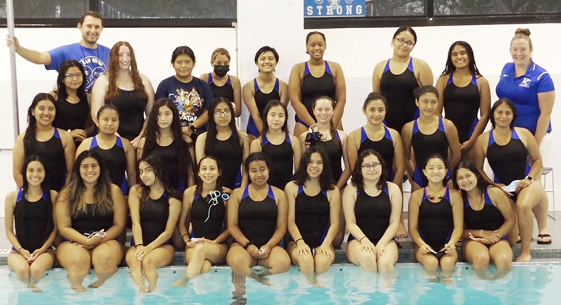 Lady Rams swim team edges Albertus Magnus 