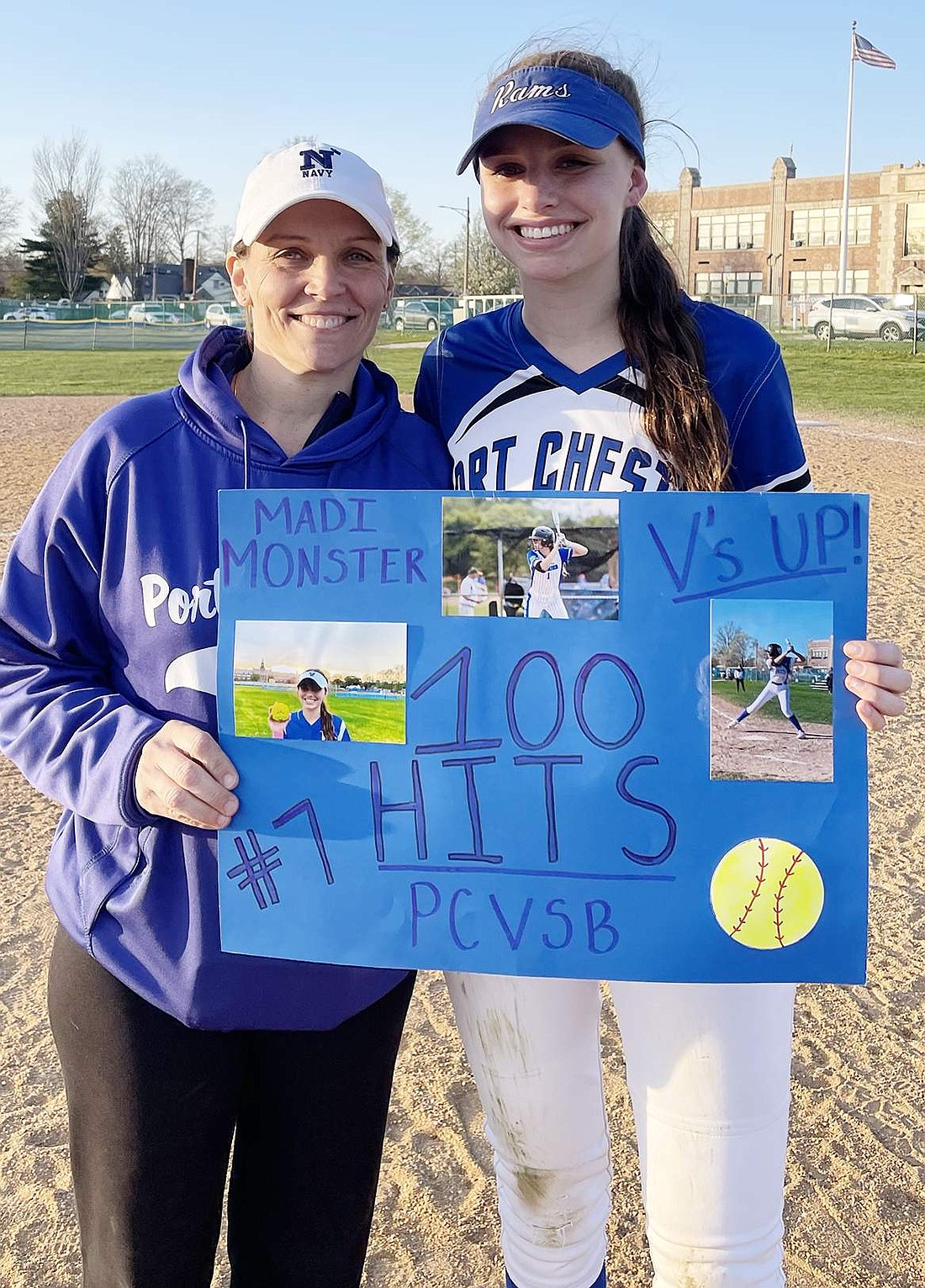 Ostrowski's 100th career hit and 3 home runs power Lady Rams to take 2 of 3 latest games 