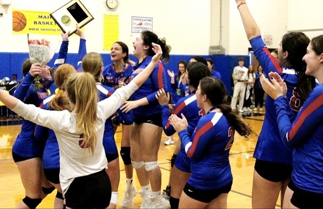 Lady Trojans volleyball team wins first sectional title in school history 