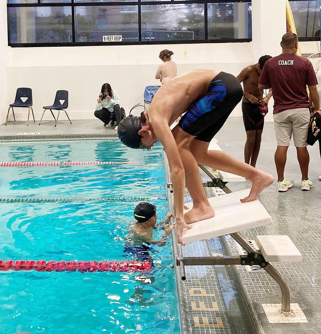 Rams swim team's 'crazy season' includes Y & Carver Center pools as part of the dip 