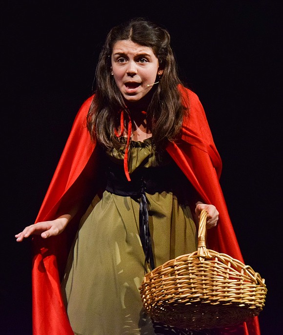 Little Red Riding Hood (sixth-grader Samantha Beadle) sings “I Know Things Now” following her adventures in the woods on the way to her grandmother’s house.