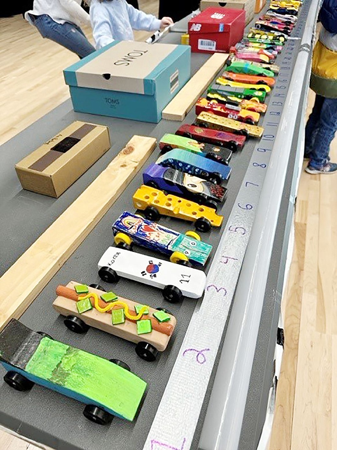 Pinewood Derby time at Ridge Street School 